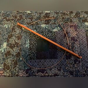Needlework Bundle Three Wood Crochet Hooks and Circular Knitting Needle